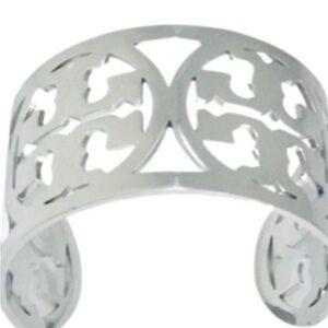 TORY BURCH cuff bracelet. Silver